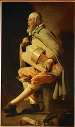Drehleierspieler, frühe 1630er