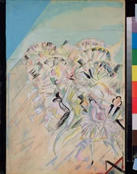 Bühnenbild für die Operette Girofle-Girofla von Charles Lecocq