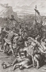Die Schlacht Israels gegen die Amalekiter.