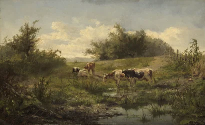 Kühe an einem Teich