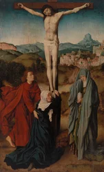 Kreuzigung mit der Jungfrau, dem heiligen Johannes und der Magdalena