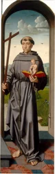 Der Heilige Anna Altar: Heiliger Antonius von Padua [rechtes Panel], ca. 1500-1520