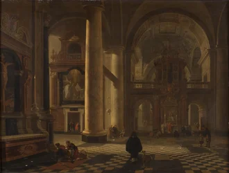 Innenraum einer katholischen Kirche
