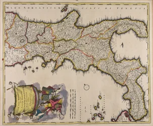Südlicher Teil Italiens, jetzt spanisches Königreich Neapel in XII Provinzen geteilt