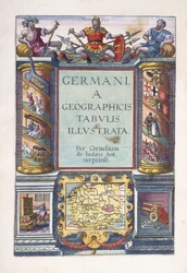 Titelblatt zu Teil 2, "Germania geographicus tabulis illustrata", 1593