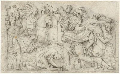 Der Bogen von Konstantin mit Trajans Sieg über die Daker