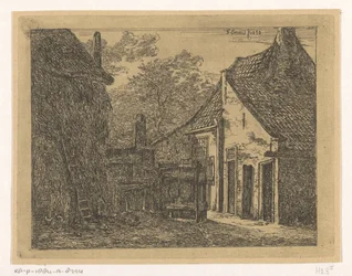 Bauernhof mit Heuschober