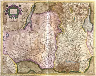 Brescia und Mailand, Italien (Stich)