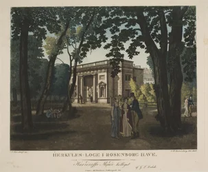 Die Herkules-Lodge im Rosenborg-Garten
