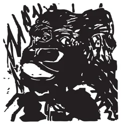 Schüchterner Gorilla
