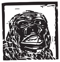 Schwerer Gorilla