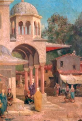 Vor der Moschee, 1823-1900
