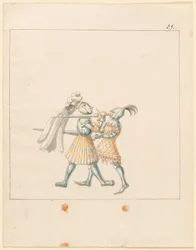 Freydal, Das Buch der Turniere und Turniere von Kaiser Maximilian I.: Kämpfe zu Fuß (Turniere)(Band III): Tafel 165