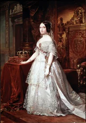 Porträt der Königin von Spanien Isabelle de Bourbon (Isabel de Borbon) II (1830-1904)