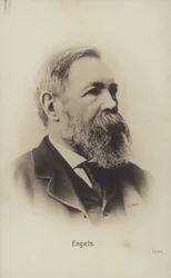 Friedrich Engels (1820-1895), deutscher politischer Theoretiker, Sozialwissenschaftler und Schriftsteller