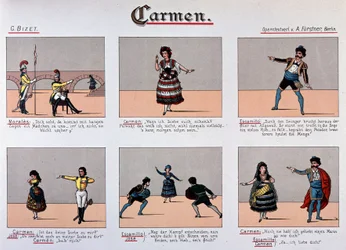 Carmen - Bilderserie des 19. Jahrhunderts