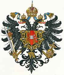 Wappen des österreichischen Kaiserreichs (Kaisertum Österreich) von 1816 bis 1867, ca. 1898