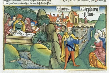 Exodus 18 1 15-22 Die Beerdigung von Joseph und die Geschichte der hebräischen Hebammen, aus der 