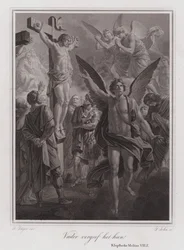 Vater vergib ihnen! Christus am Kreuz (Gravur)