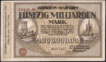 Fünfzig-Milliarden-Mark-Schein, 1923