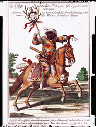 Harlekin zu Pferd
