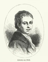 Heinrich von Kleist, deutscher Dichter, Dramatiker, Romanautor und Kurzgeschichtenschreiber (Lithografie)
