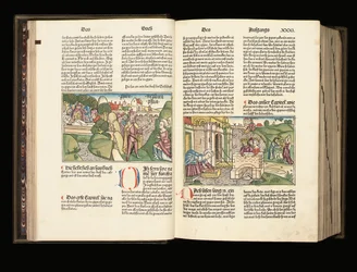 Illuminierte Ausgabe der 9. deutschen Bibelausgabe, Anton Koberger, Nürnberg, 1483