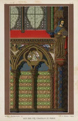 Innendetail der Sainte-Chapelle, Paris, Frankreich