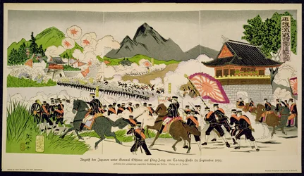 Japaner besiegen Chinesen in Ping-Yang, Korea im September