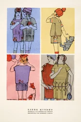 "Lieber Kinder", Anzeige für Kinderbekleidung von Hermann Gerson, aus Styl, veröffentlicht 1922