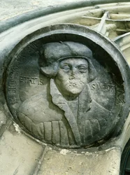 Martin Luther im Alter von 57 Jahren mit der Lutherrose, 16. Jahrhundert