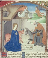 Heilige Familie, aus Vita Christi, von Ludolf von Sachsen, ca. 1300-1378
