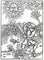 Von denen, die töricht gegen die Werke Gottes sprechen, Illustration aus Alexander Barclays englischer Übersetzung von 