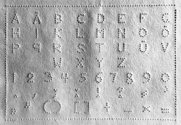 Raphigraphie, neue Methode des Schreibens und Lesens für Blinde, 1837