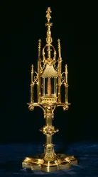 Reliquienmonstranz mit Kreuzstück, Augsburg, um 1490