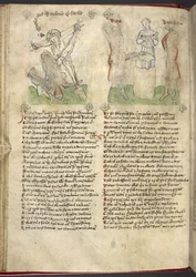 Die Erhebung des Kreuzes; Jubal und Tubal-Cain, aus 