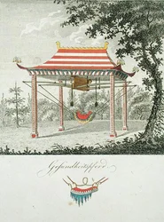 Schaukel unter einem chinesischen Baldachin, aus 