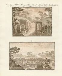 Die ausgegrabene Stadt Pompeji