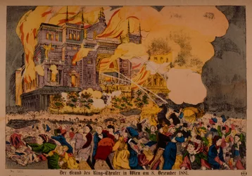 Der große Brand im Ringtheater am 8. Dezember 1881, Wien, 1881
