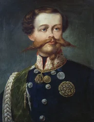 Porträt von Viktor Emanuel II. (1820-1878), König von Italien, von Gerolamo Induno