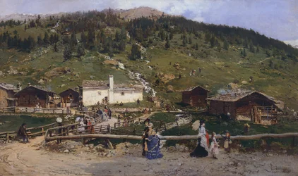 Heilige Katharina in Valfurva, von Gerolamo Induno