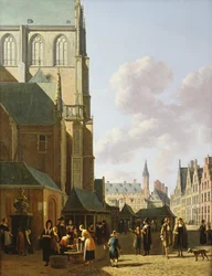 Der Grote Markt, Haarlem, Blick nach Westen