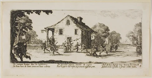 Szene des Plünderns, Platte vier aus Die großen Leiden des Krieges