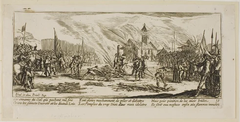Der Pfahl, Platte dreizehn aus Die großen Leiden des Krieges