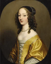Elisabeth von Böhmen (1596-1662), Königin von Böhmen. Maße: 72,3 x 57,7 cm. Privatsammlung