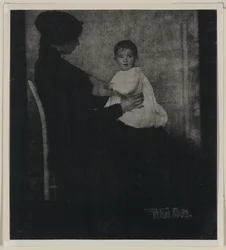 Porträt von Mrs. Ward mit Baby