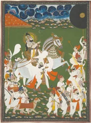 Maharana Bhim Singh in Prozession