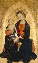 Madonna mit Kind, um 1400.