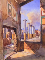 Das Haus der bunten Kapitelle in Pompeji