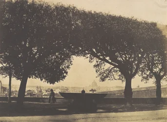 Blick von der französischen Akademie in der Villa Medici, ca. 1852
